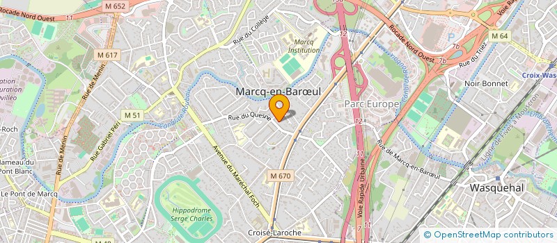 localisation de l'entreprise SCI CEGO à MARCQ-EN-BARŒUL