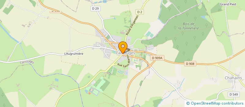 localisation de l'entreprise SCI CEGOYA à CARROUGES