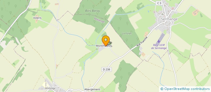 localisation de l'entreprise SCI CEJAC  MALANGE