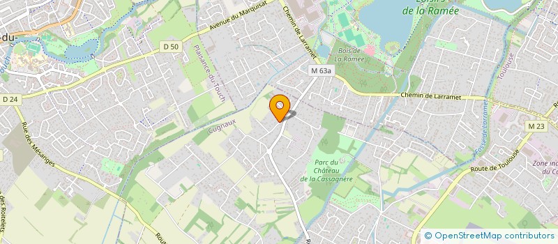 localisation de l'entreprise SCI CEJEAN  CUGNAUX