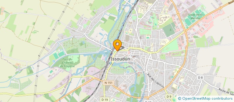localisation de l'entreprise SCI CEJI 36 à ISSOUDUN