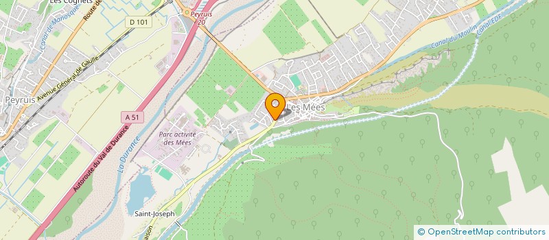 localisation de l'entreprise SCI CEJIFA à LES MEES