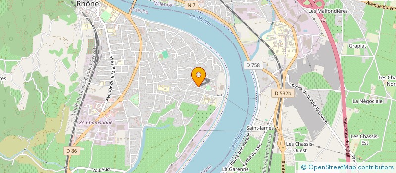 localisation de l'entreprise SCI CEJMP IMMO à TOURNON-SUR-RHONE