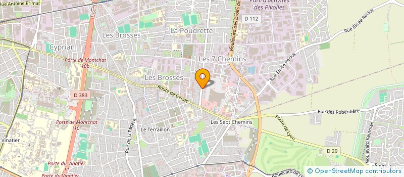 localisation de l'entreprise SCI CEJOLOC  CHASSIEU