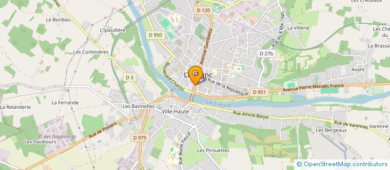 localisation de l'entreprise SCI CEJUAN à LE BLANC
