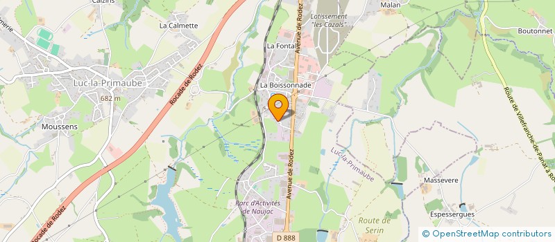 localisation de l'entreprise SCI CEJY  LUC-LA-PRIMAUBE