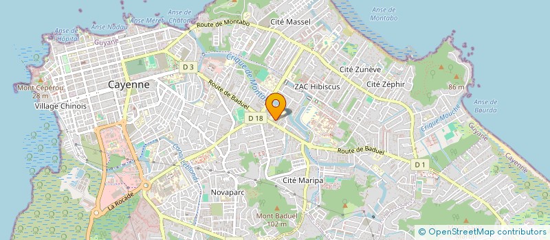 localisation de l'entreprise SCI CEL  CAYENNE