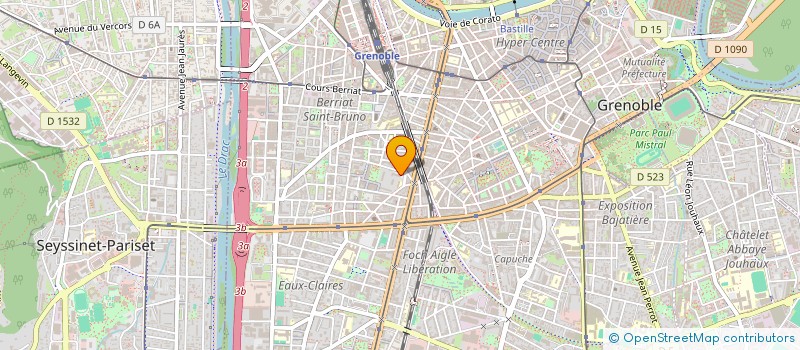 localisation de l'entreprise SCI CEL&LIO  GRENOBLE