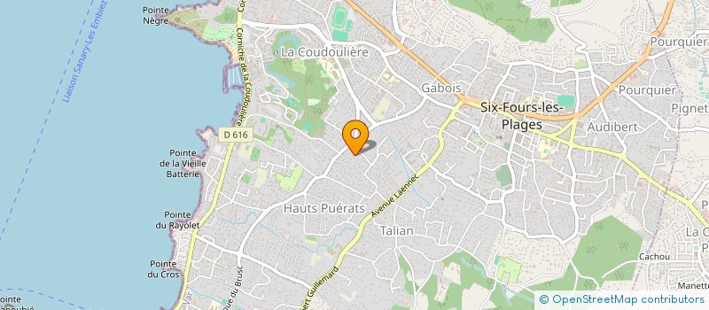 localisation de l'entreprise SCI CELANITA à SIX-FOURS-LES-PLAGES