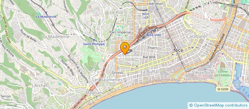 localisation de l'entreprise SCI CELAUR à NICE