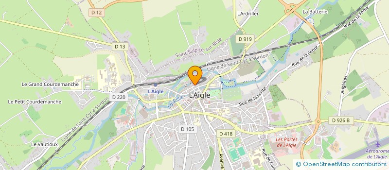 localisation de l'entreprise SCI CELCHRIS à L'AIGLE