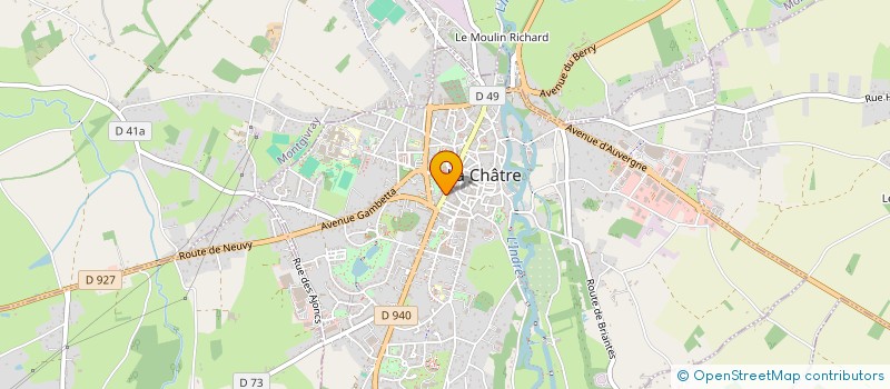 localisation de l'entreprise SCI CELCLO à LA CHATRE