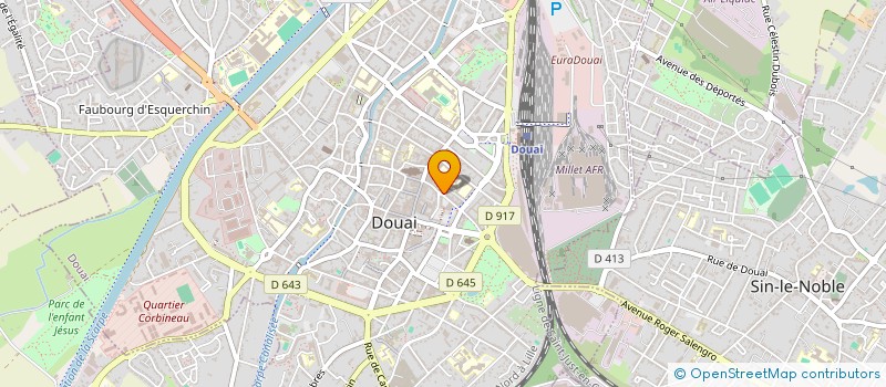 localisation de l'entreprise SCI CELCOMS à DOUAI
