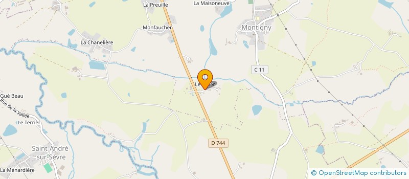 localisation de l'entreprise SCI CELDOM  LA FORET-SUR-SEVRE