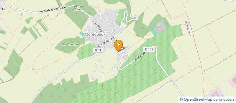 localisation de l'entreprise SCI CELERIC  MONTGUEUX