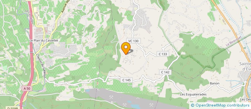 localisation de l'entreprise SCI CELERINA  LE BEAUSSET