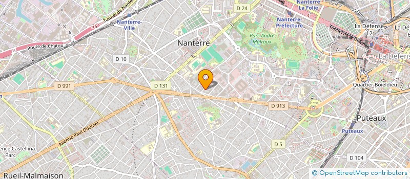 localisation de l'entreprise SCI CELERISIMO  NANTERRE