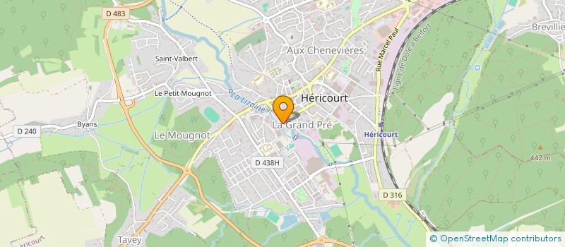 localisation de l'entreprise SCI CELEST  HERICOURT