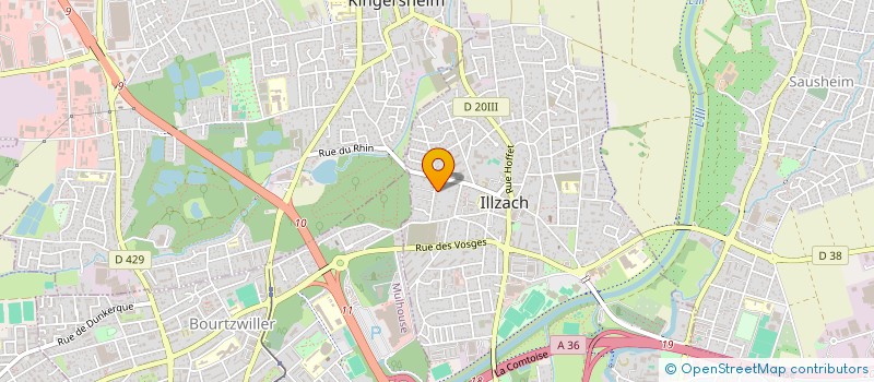 localisation de l'entreprise SCI CELESTE  ILLZACH