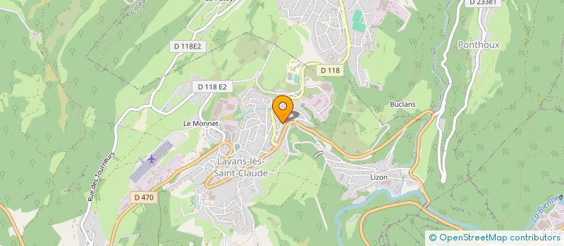 localisation de l'entreprise SCI CELESTE  LAVANS-LES-SAINT-CLAUDE