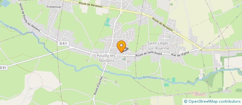 localisation de l'entreprise SCI CELESTE  POUILLY-LES-NONAINS