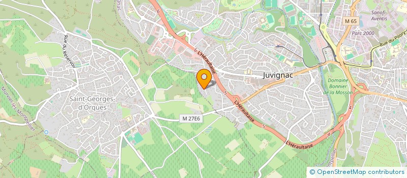 localisation de l'entreprise SCI CELESTE  JUVIGNAC
