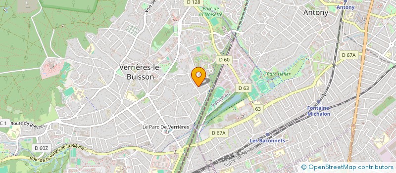 localisation de l'entreprise SCI CELESTIA IMMO à VERRIERES-LE-BUISSON