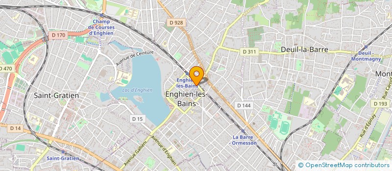 localisation de l'entreprise SCI CELESTIN à ENGHIEN-LES-BAINS
