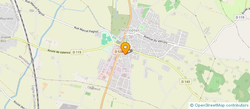 localisation de l'entreprise SCI CELESTINE  MONTELIER