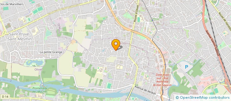 localisation de l'entreprise SCI CELFRED à OLIVET