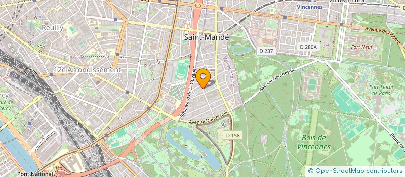 localisation de l'entreprise SCI CELHER BOULOGNE  SAINT-MANDE