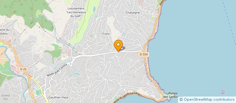 localisation de l'entreprise SCI CELHONY à SAINTE-MAXIME