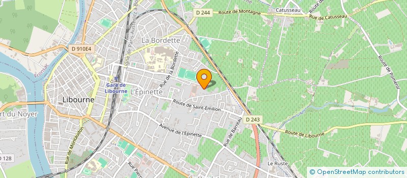 localisation de l'entreprise SCI CELIA  LIBOURNE