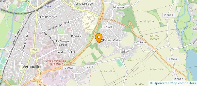 localisation de l'entreprise SCI CELIA à LURAY