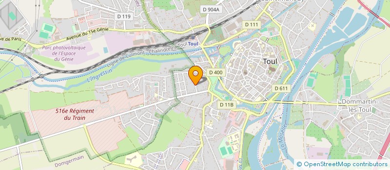 localisation de l'entreprise SCI CELIA  TOUL