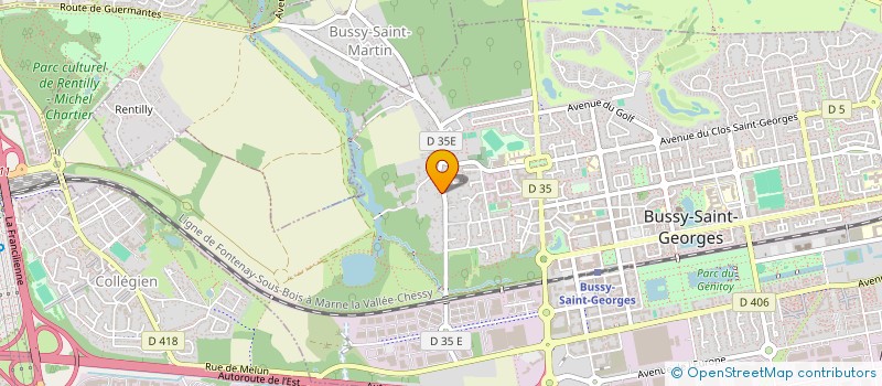 localisation de l'entreprise SCI CELIA B  BUSSY-SAINT-GEORGES