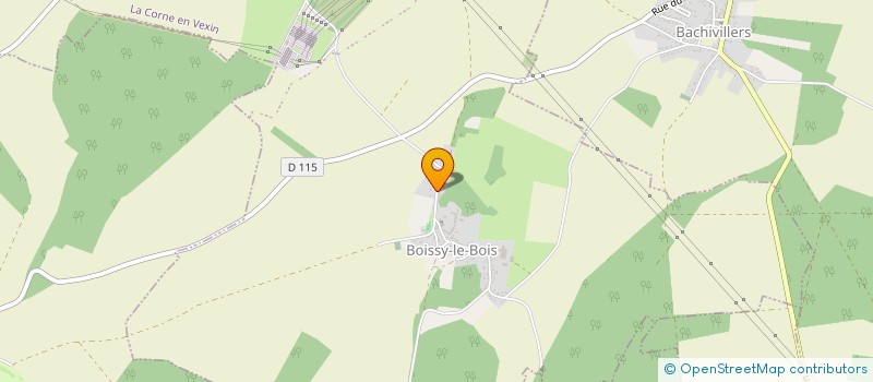 localisation de l'entreprise SCI CELIA-KINE  LA CORNE-EN-VEXIN