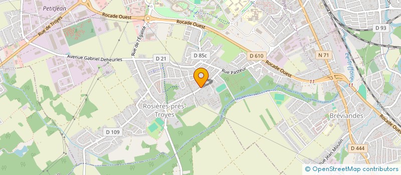 localisation de l'entreprise SCI CELIAN  ROSIERES-PRES-TROYES