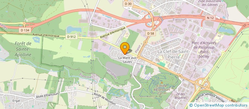 localisation de l'entreprise SCI CELIANDRE  PLAISIR