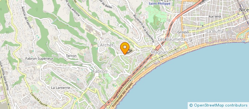localisation de l'entreprise SCI CELIANE à NICE