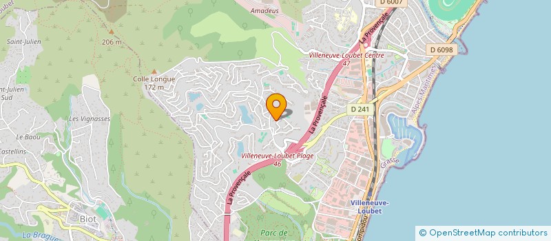 localisation de l'entreprise SCI CELIBOUHHH à VILLENEUVE-LOUBET