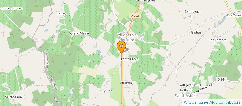 localisation de l'entreprise SCI CELICLERA  CAUBON-SAINT-SAUVEUR