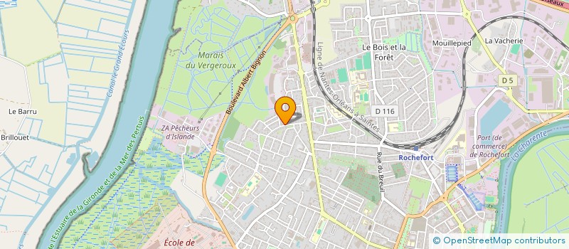 localisation de l'entreprise SCI CELIERES  ROCHEFORT