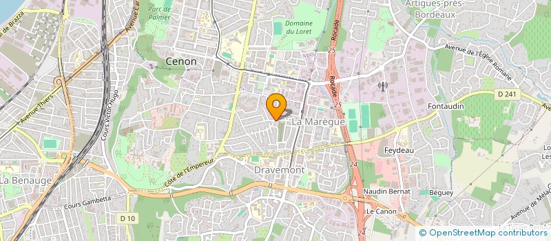 localisation de l'entreprise SCI CELIK  CENON