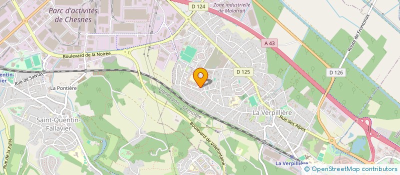 localisation de l'entreprise SCI CELIK  LA VERPILLIERE