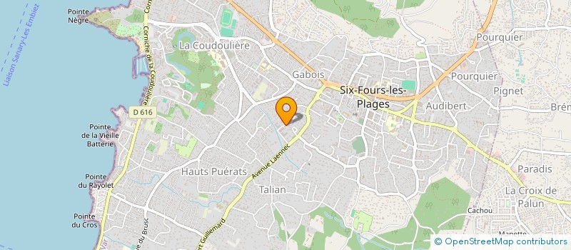 localisation de l'entreprise SCI CELILODIE à SIX-FOURS-LES-PLAGES