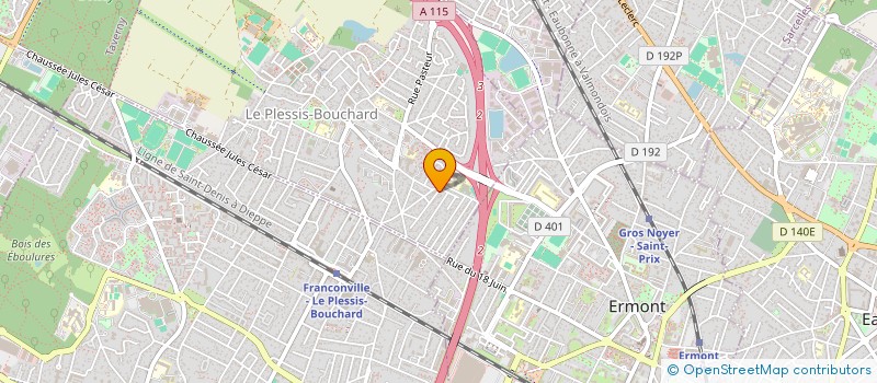 localisation de l'entreprise SCI CELIMA à LE PLESSIS-BOUCHARD