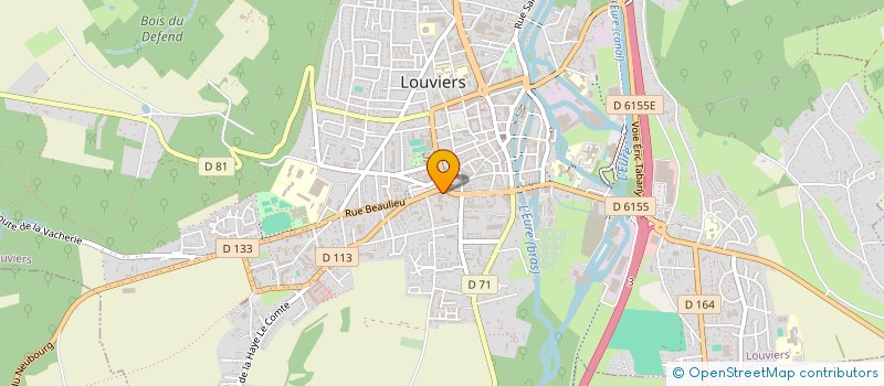 localisation de l'entreprise SCI CELIMMO à LOUVIERS