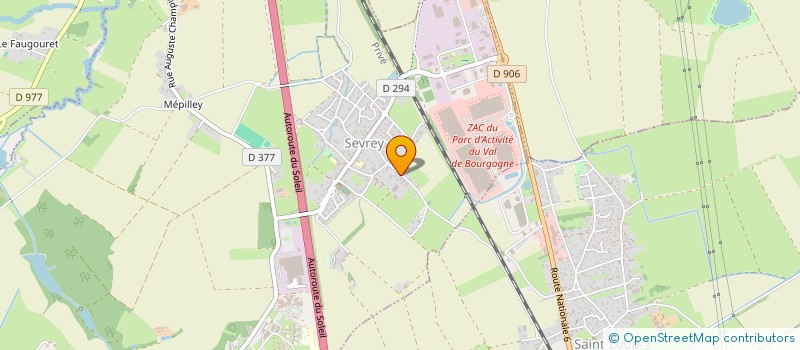 localisation de l'entreprise SCI CELINA  SEVREY