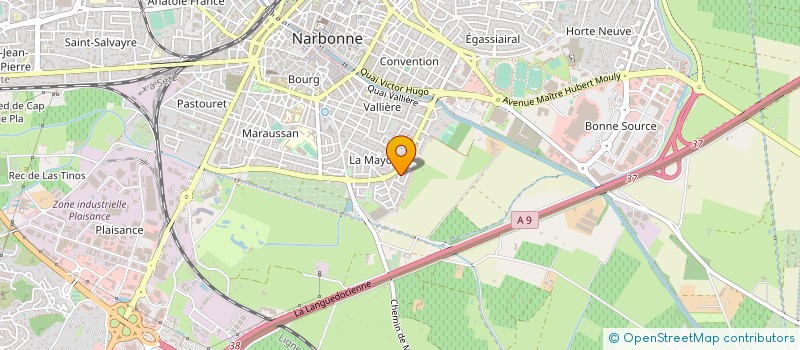 localisation de l'entreprise SCI CELINE  NARBONNE